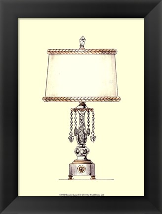 Framed Boudoir Lamp II Print