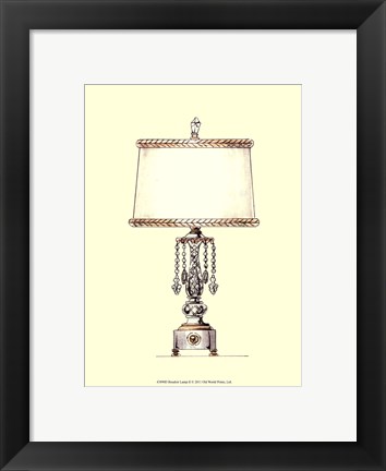 Framed Boudoir Lamp II Print