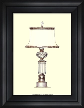 Framed Boudoir Lamp III Print