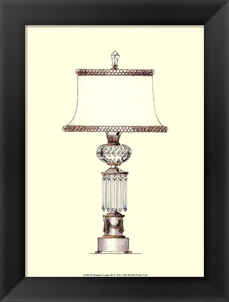 Framed Boudoir Lamp III Print