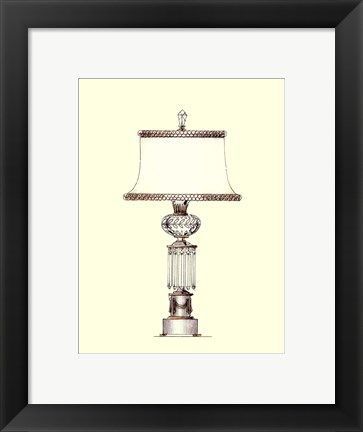 Framed Boudoir Lamp III Print