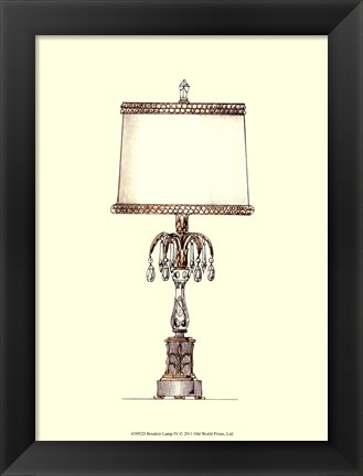Framed Boudoir Lamp IV Print
