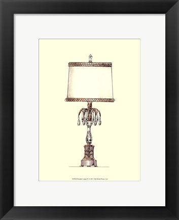 Framed Boudoir Lamp IV Print