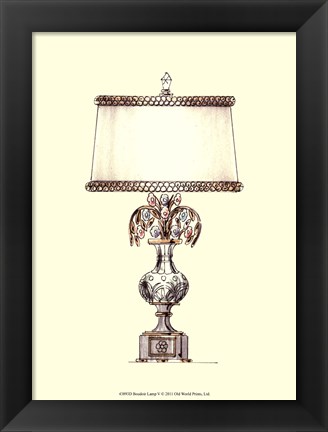 Framed Boudoir Lamp V Print