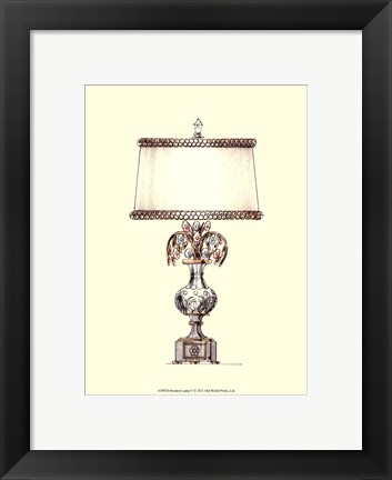 Framed Boudoir Lamp V Print