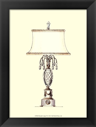 Framed Boudoir Lamp VI Print