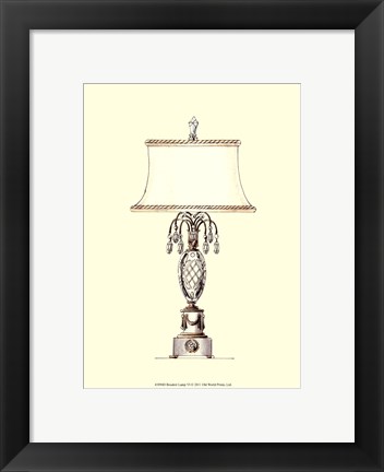 Framed Boudoir Lamp VI Print