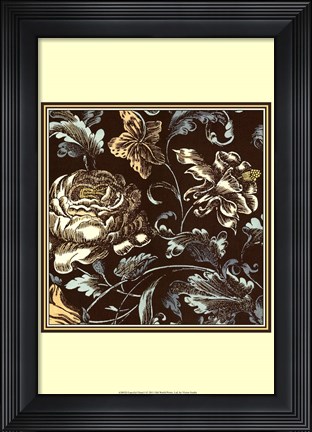 Framed Fanciful Floral I Print