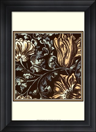 Framed Fanciful Floral II Print
