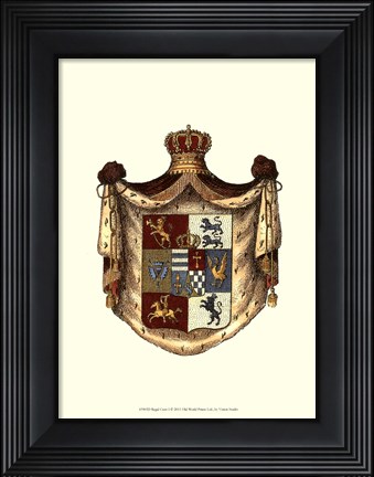 Framed Regal Crest I Print