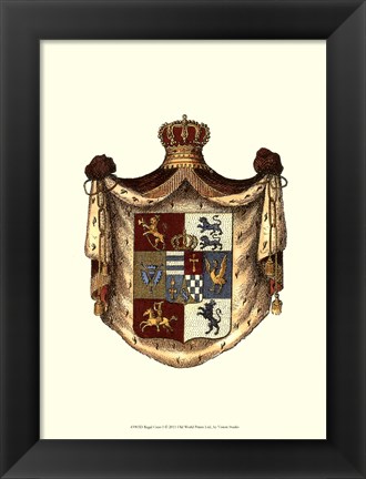 Framed Regal Crest I Print