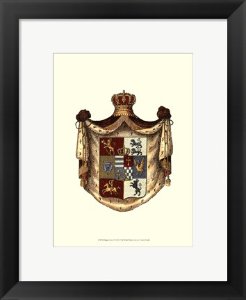 Framed Regal Crest I Print
