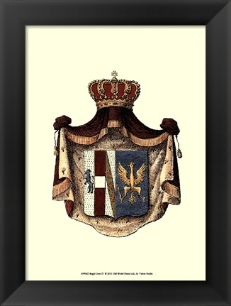 Framed Regal Crest IV Print