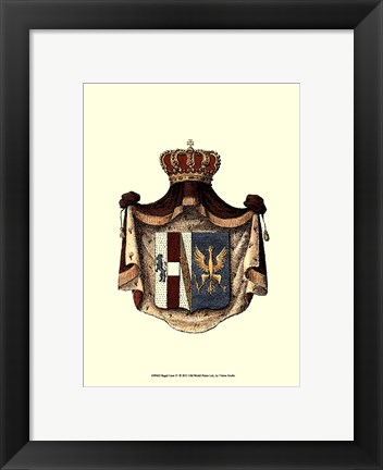 Framed Regal Crest IV Print