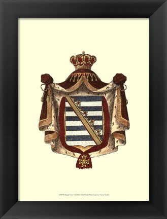Framed Regal Crest V Print