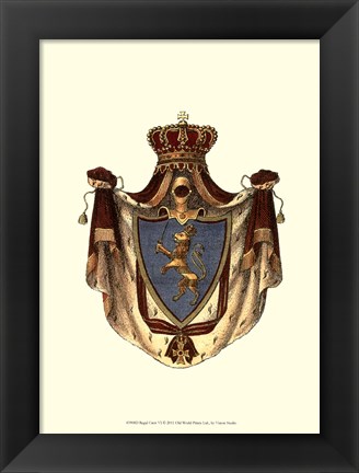 Framed Regal Crest VI Print