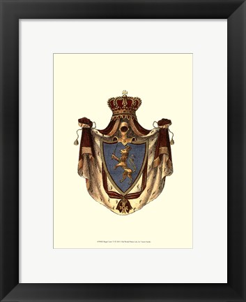 Framed Regal Crest VI Print