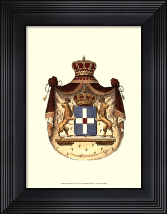 Framed Regal Crest VII Print