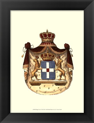 Framed Regal Crest VII Print