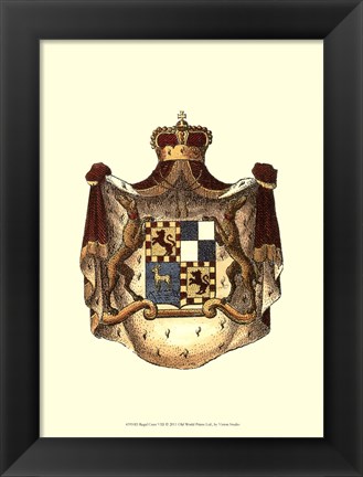 Framed Regal Crest VIII Print