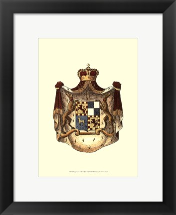 Framed Regal Crest VIII Print