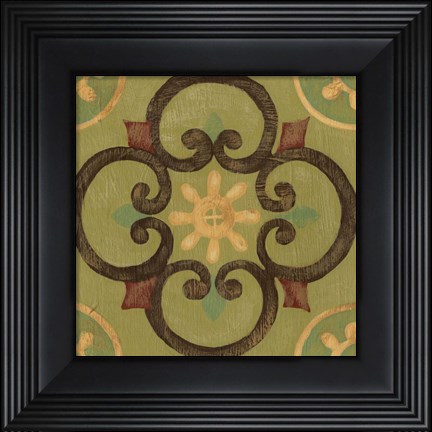 Framed Patchwork V Print
