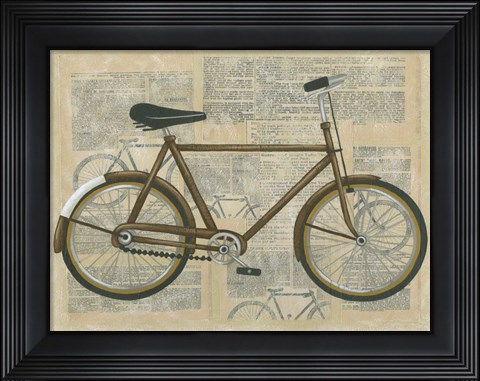Framed Tour by Bicycle I Print