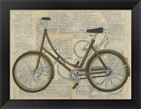 Framed Tour by Bicycle II Print