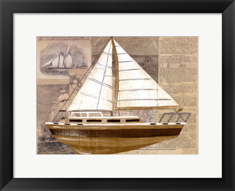 Framed Tour by Boat II Print