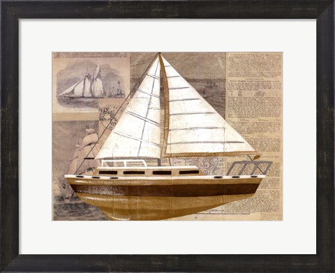 Framed Tour by Boat II Print