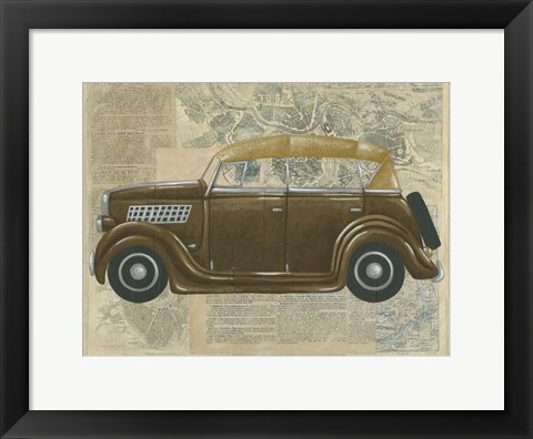 Framed Tour by Car II Print