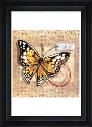 Framed Le Papillon IV Print