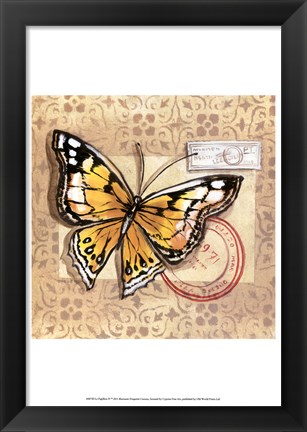 Framed Le Papillon IV Print