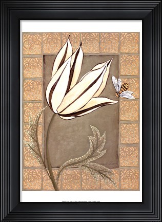 Framed Ivory Tulip I Print