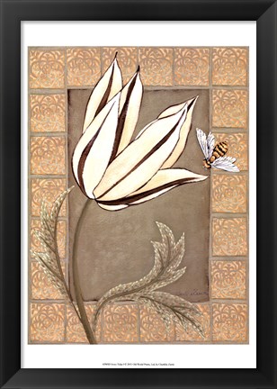 Framed Ivory Tulip I Print