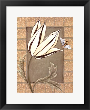 Framed Ivory Tulip I Print