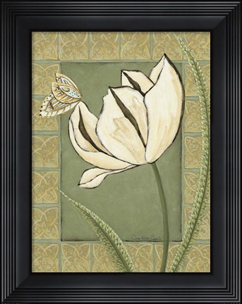 Framed Ivory Tulip II Print
