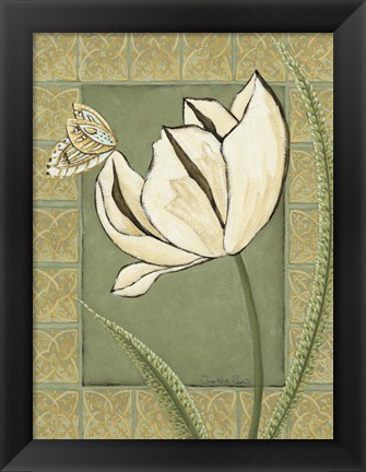 Framed Ivory Tulip II Print