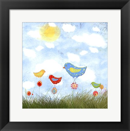 Framed Bird Land Print