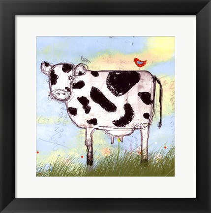 Framed Moo Land Print