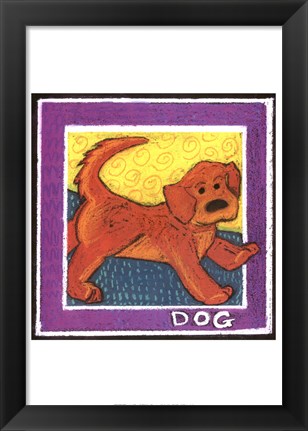 Framed Whimsical Dog Print