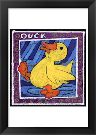 Framed Whimsical Duck Print