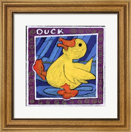 Framed Whimsical Duck Print