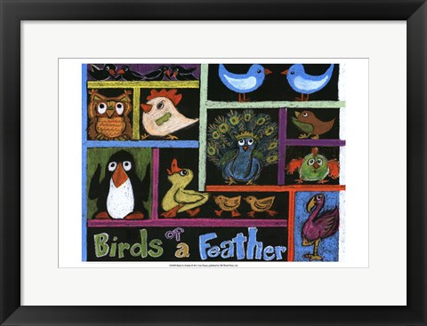 Framed Birds of a Feather Print