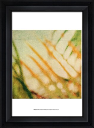 Framed Tropical Texture I Print
