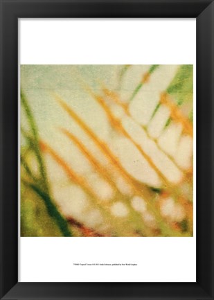 Framed Tropical Texture I Print