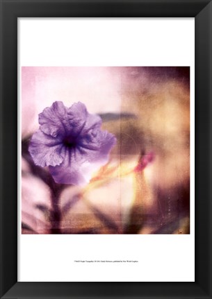 Framed Purple Tranquility I Print