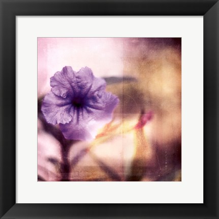 Framed Purple Tranquility I Print