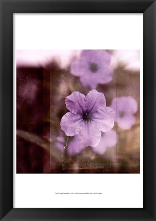 Framed Purple Tranquility II Print