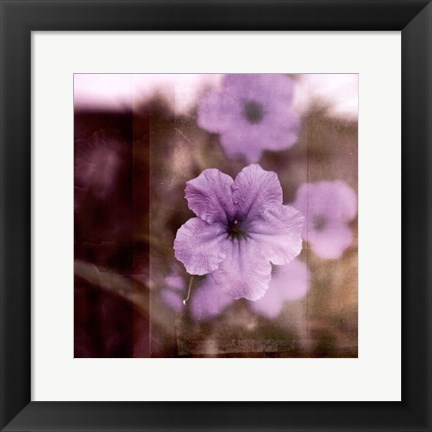 Framed Purple Tranquility II Print